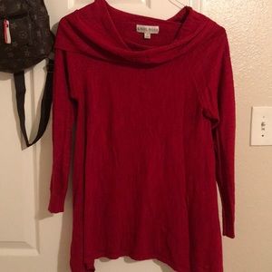 Red comfy sweater